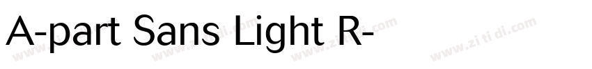 A-part Sans Light R字体转换